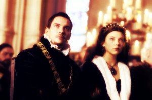 Johnathan Rhys Meyers (Henry VIII) and Natalie Dormer (Anne Boleyn) in "The Tudors". The series effectively captures this moment when the friar preaches against the King's intended union comparing it to the doomed couple Ahab and Jezebel.